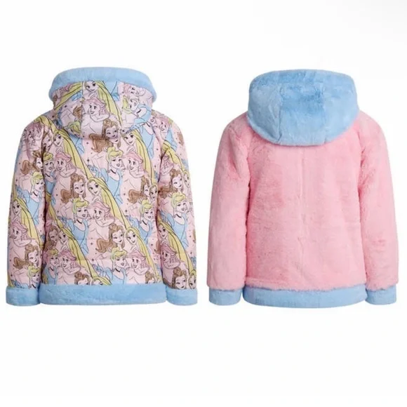 Disney Princess Kids Reversible Jacket for Girls Size 5